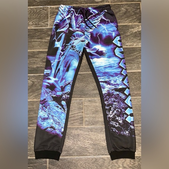 Dolls Kill | Current Mood “Oblivion” Graphic Sweat Pant Joggers. - Picture 2 of 6